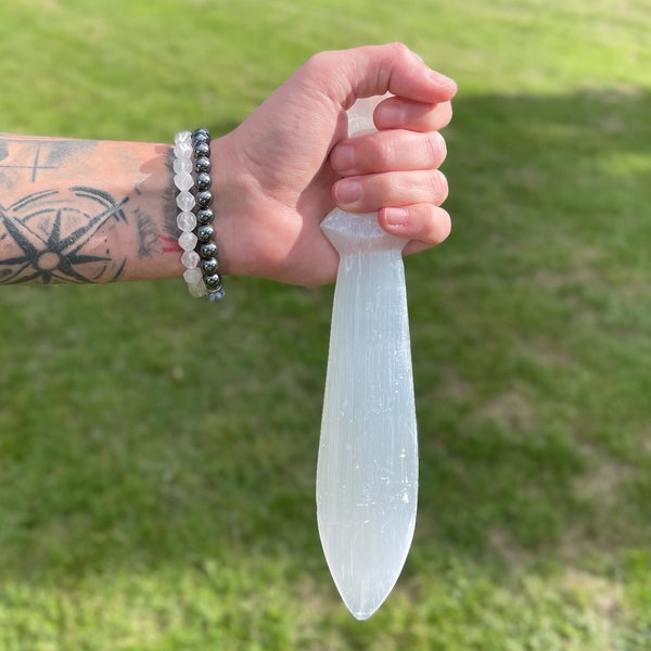 Nagy Szelenit Kés - Spirál (25cm)-3
