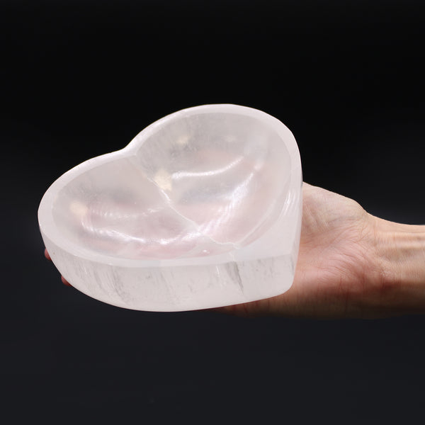 Szelenit Tál-Szív - 15cm-4
