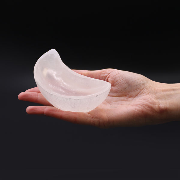 Szelenit Tál-Hold - 10cm-3