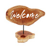 Gyertytartó Táblával - Welcome-0