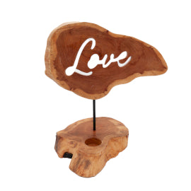 Gyertytartó Táblával - Love-0