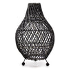 Rattan Asztali Lámpa - Fekete-0