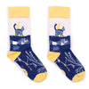 M/L Hop Hare Bambusz Zokni - Éjféli Macska-0