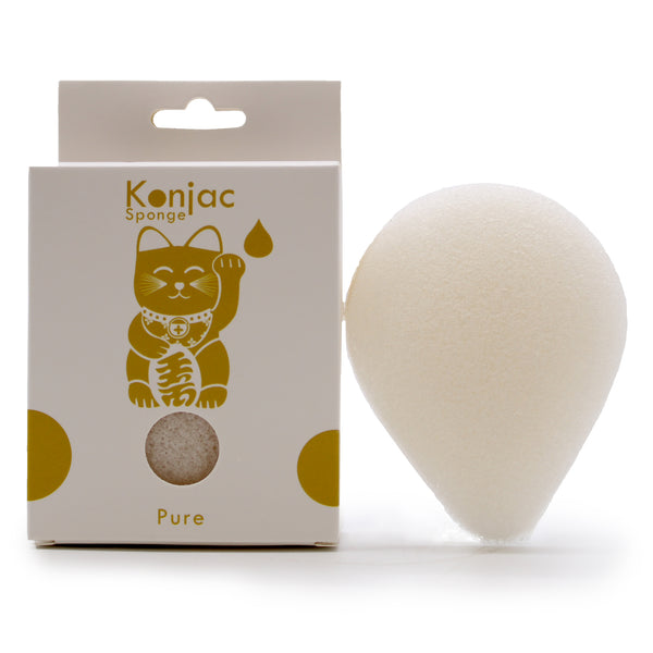 Csepp Alakú Konjac Szivacs - Natúr - Érzékeny Bőrre-0