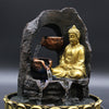 Szoba Szökőkút - 30cm - Arany Meditáló Buddha-4