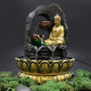 Szoba Szökőkút - 30cm - Arany Meditáló Buddha-5