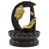 Szoba Szökőkút - 30cm -Arany Buddha és Lótusz-0