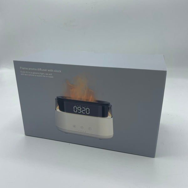 Modern Aroma Diffúzor - Led Óra - USB - Lángoló hatás-2