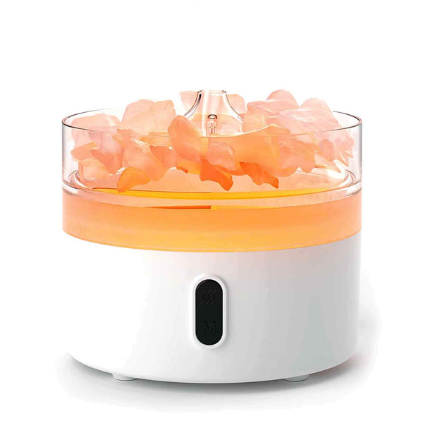Himalája Só Aroma Diffúzor - Éjjeli fény - USB - Lángoló hatás-0