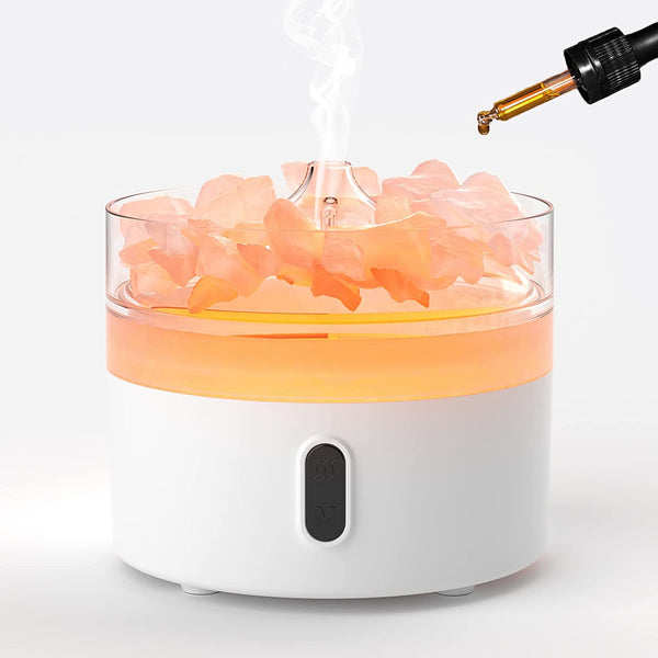 Himalája Só Aroma Diffúzor - Éjjeli fény - USB - Lángoló hatás-3