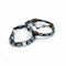 Mágneses Hematit Shamballa Karkötő -  Hexagon Koponyák-3
