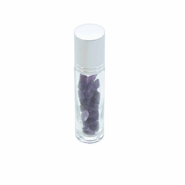 Roll-On Üvegcse 5ml - Ametiszt- Ezüst Színű Kupak-1