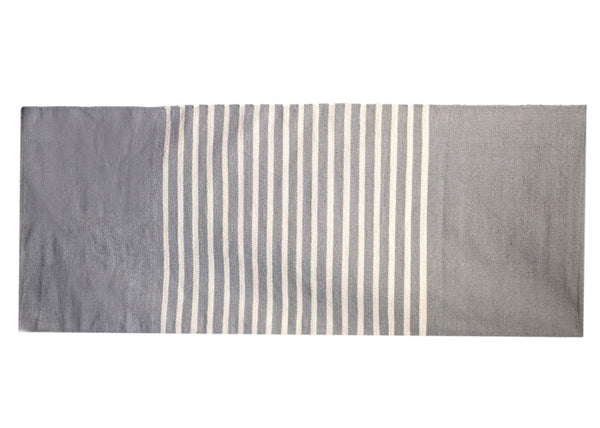 Indiai Pamut Szőnyeg - 70x170cm - Szürke-5
