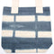 Natúr Festett Pamutvászon Táska (8oz) - 38x42x12cm - Szürke Négyzetek-3