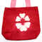 Natúr Festett Pamutvászon Táska (8oz) - 38x42x12cm - Bordó Virág-1