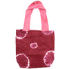 Natúr Festett Pamutvászon Táska (8oz) - 38x42x12cm - Bordó Körök-0