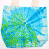 Színes Festett Pamut Táska (6oz) - 38x42x12cm - Tengeri Kagyló - Kék/Zöld-1