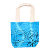 Színes Festett Pamut Táska (6oz) - 38x42x12cm - Lótusz Buddha - Kék-0