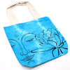 Színes Festett Pamut Táska (6oz) - 38x42x12cm - Lótusz Buddha - Kék-2