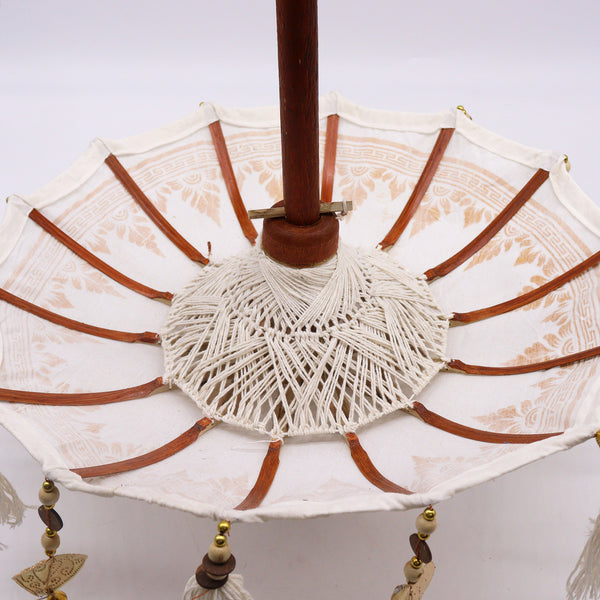 Bali Napernyő- Vászon - Arany- 40cm-3