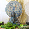 Buddha Feng Shui Együttes - Virág Mandala - Kék-4
