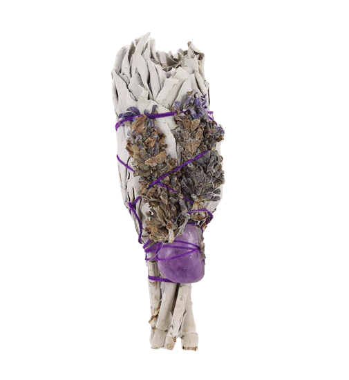 Füstölő Köteg - Spirituális Gyógyítás-Zsálya(ametiszt) 10 cm-1