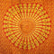 Narancsszínű és Zöld Citrom Mandala Szarong-2