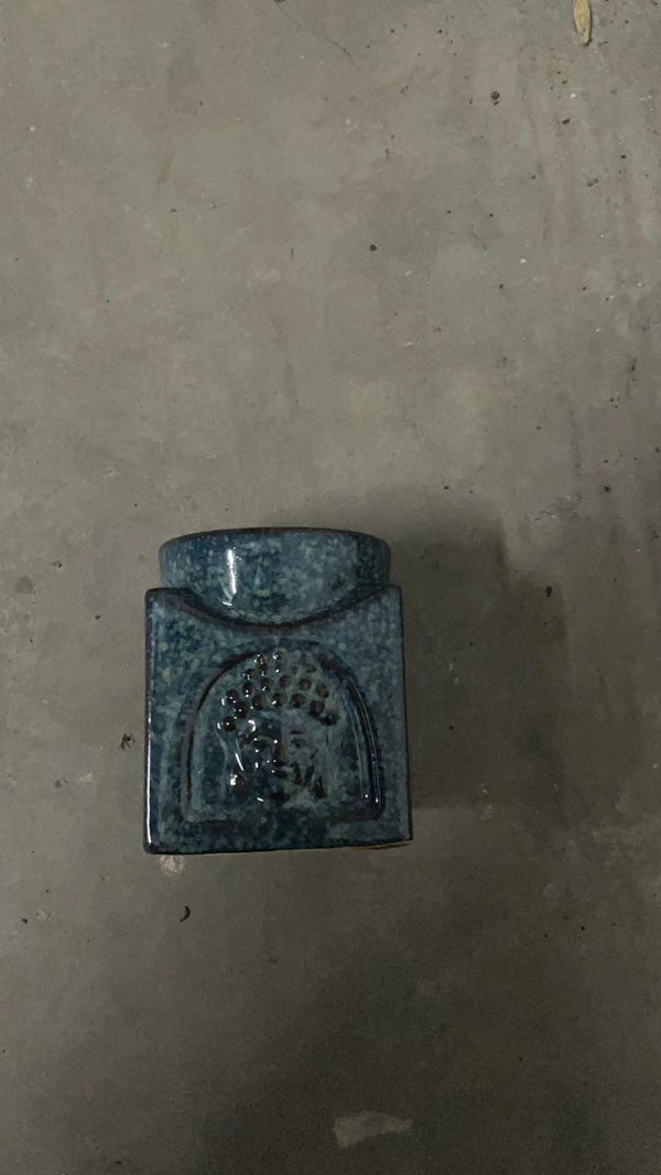 Négyzetes Buddha Aromalámpa - Kék-3