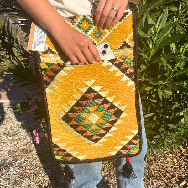 Sárga Kilim Válltáska-1