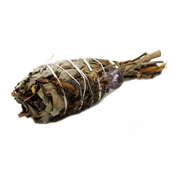 Füstölő Köteg - Spirituális Gyógyítás-Zsálya(ametiszt) 10 cm-0