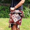 Csokoládébarna Kilim Válltáska-4