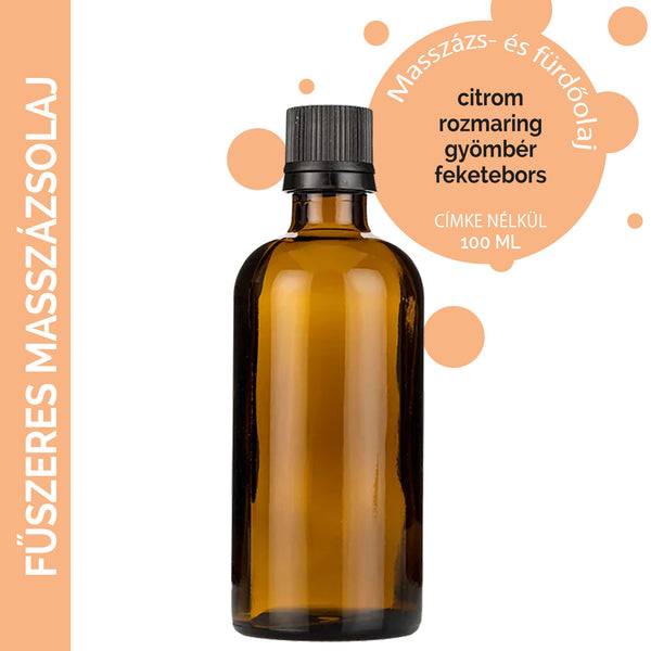 FűszeresMasszázsolaj- 100ml - Címke Nélkül-0