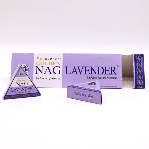42g Jumbo Golden Nag - Levendula Visszaáramló Füstölőkúpok-4