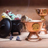 Antik Réz Tál - Hármas Hold 8x4cm-3