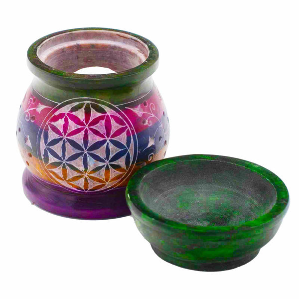Szappankő Aromalámpa 10cm - Az Élet Virága-1