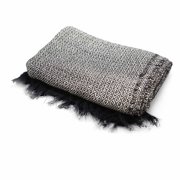 Boho Ágytakaró - Fekete-3