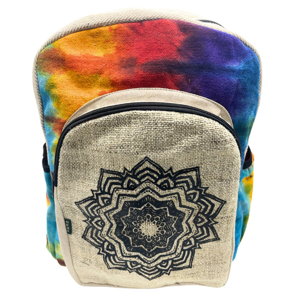 Batik Mintás Kender Hátizsák-nagy, Mandala-0