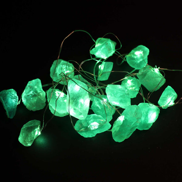 LED Fényfüzér Kristályokkal - Jade Kő-1
