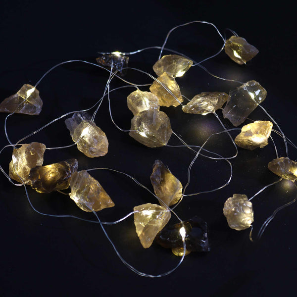 LED Fényfüzér Kristályokkal - Citrin-1