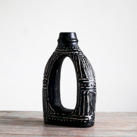 Ovális Váza - Barna 30cm-1