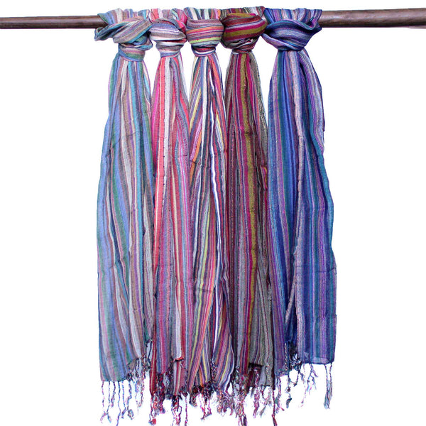 Indiai Boho Sálak - 50x180cm - Vegyes Lila-0