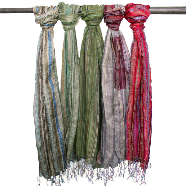 Indiai Boho Sálak - 50x180cm - Vegyes Zöld-0