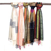 Nagy Indiai Boho Sálak - 75x180cm - Vegyes Zöld-0