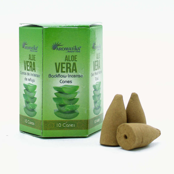 10 darab Visszaáramló Füstölő - Aloe Vera-1