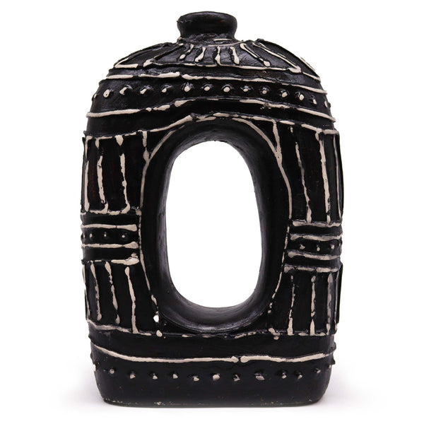 Ovális Váza - Barna 30cm-0