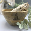 Rituális Fa Tál - Buddha - 12x7cm-1