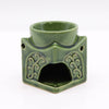 Négyzetes Buddha Aromalámpa - Sötét Jade-2