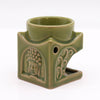 Négyzetes Buddha Aromalámpa - Világos Jade-1