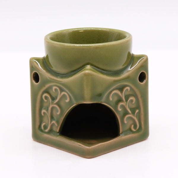 Négyzetes Buddha Aromalámpa - Világos Jade-2