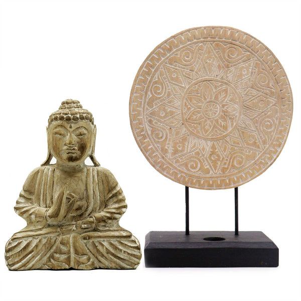 Buddha Feng Shui Együttes - Klasszikus Mandala - Natúr-0